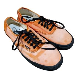 Black and Bleached Van's Shoes Men's Size 10